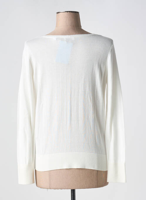 Pull col v manches longues blanc ESPRIT femme
