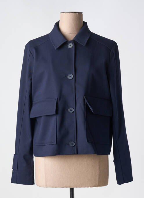 Veste casual coupe droite bleu ESPRIT femme