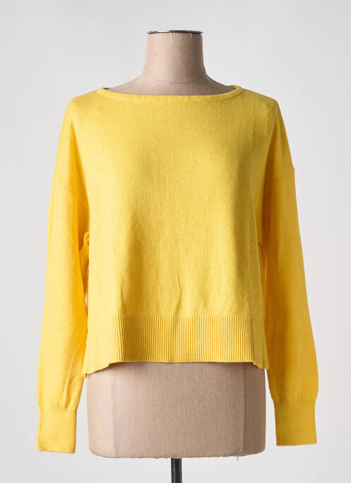 Pull col bateau manches longues jaune ESPRIT femme