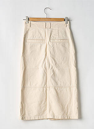 Jupe mi-longue taille à pinces beige DIVIDED H&M femme