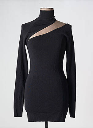 Pull tunique stretch manches longues noir NASTY GAL femme
