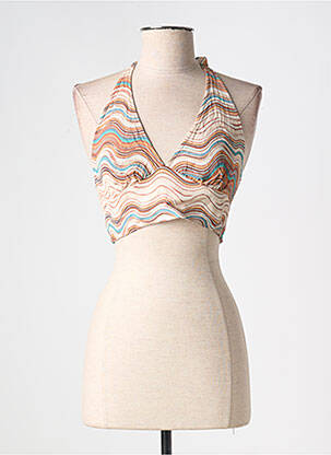 Top stretch fines bretelles beige PULL & BEAR femme