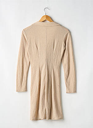 Robe courte manches longues manches longues beige H&M femme