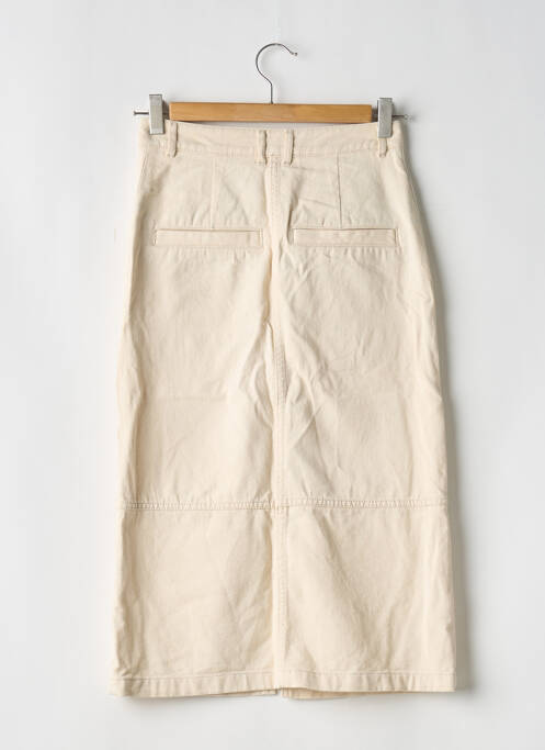 Jupe mi-longue beige DIVIDED H&M pour femme