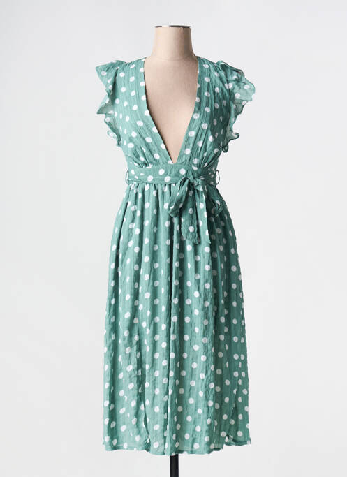 Robe mi-longue vert GLAMOROUS pour femme