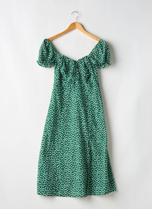 Robe mi-longue vert LOAVIES pour femme
