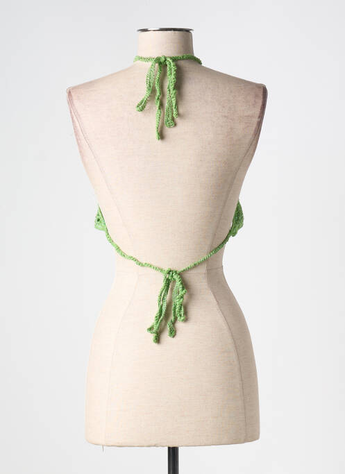 Top vert BERSHKA pour femme