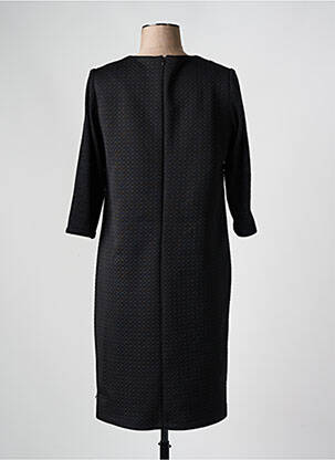 Robe mi-longue manches 3/4 manches 3/4 noir JEAN DELFIN femme
