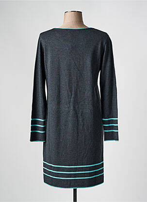 Robe pull tissage chiné manches longues gris TELMAIL femme