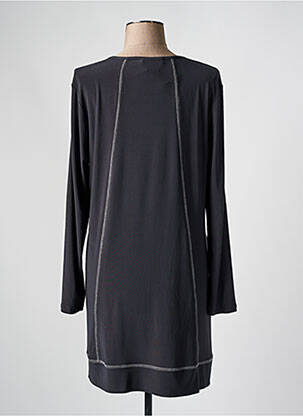 Robe courte coupe fluide manches longues gris MERI & ESCA femme