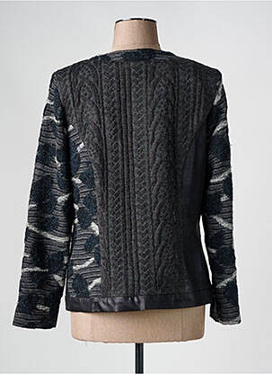Veste casual col rond gris MERI & ESCA femme