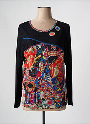 T-shirt manches longues manches longues noir TELMAIL femme