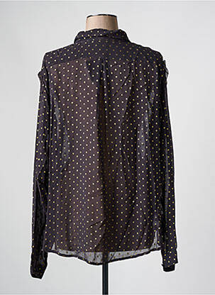 Chemisier tissage crêpe manches longues gris SURKANA femme