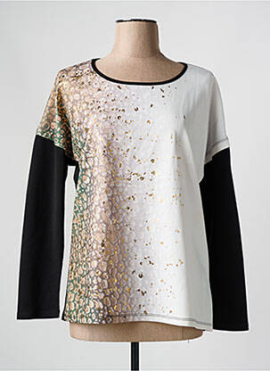 T-shirt manches longues manches longues noir FRED SABATIER femme