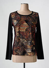 T-shirt manches longues manches longues noir TELMAIL femme