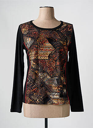 T-shirt manches longues manches longues noir TELMAIL femme