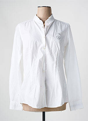 Chemisier coupe cintrée manches longues blanc BLACK WELLIS femme