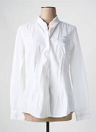 Chemisier coupe cintrée manches longues blanc BLACK WELLIS femme