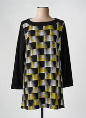 Pull tunique noir MARBLE pour femme seconde vue