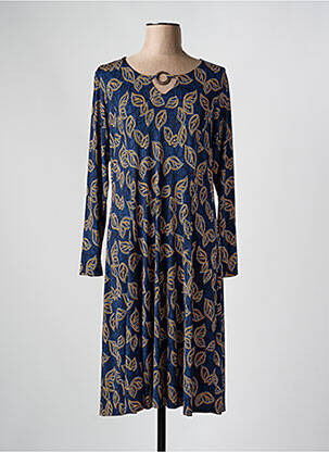 Robe mi-longue bleu GUY DUBOUIS pour femme