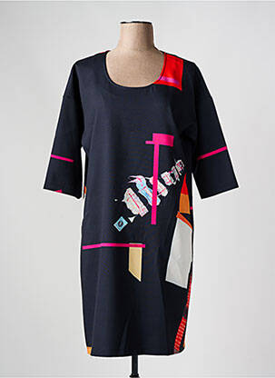 Robe mi-longue noir FRED SABATIER pour femme