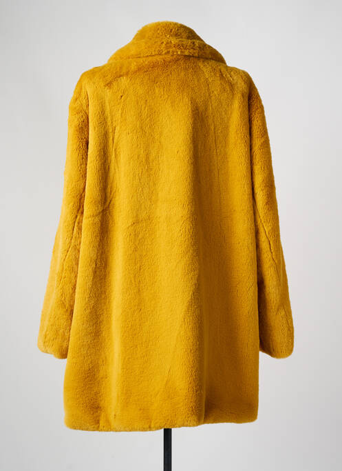 Manteau long jaune WHITE LABEL pour femme