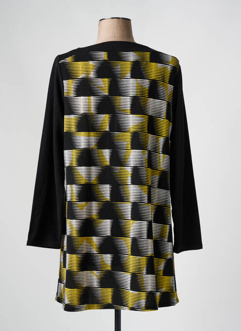 Pull tunique noir MARBLE pour femme