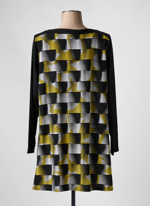 Pull tunique noir MARBLE pour femme