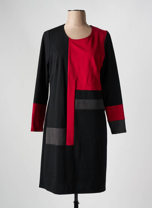 Robe mi-longue noir GUY DUBOUIS pour femme