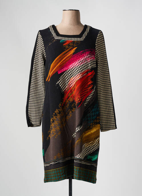 Robe mi-longue noir GUY DUBOUIS pour femme