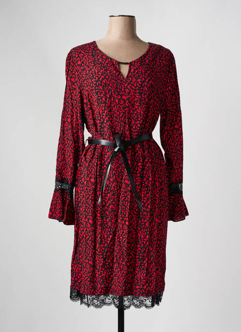 Robe mi-longue rouge FRED SABATIER pour femme