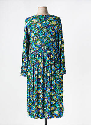 Robe longue manches longues manches longues bleu AGATHE & LOUISE femme