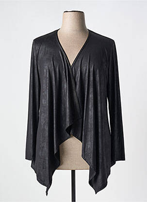 Gilet manches longues stretch noir GUY DUBOUIS femme
