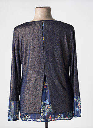 Top stretch manches longues bleu FRED SABATIER femme