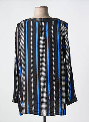 Tunique manches longues tissage crêpe bleu FRED SABATIER femme