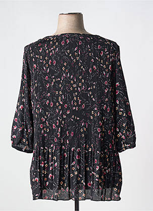 Tunique manches longues tissage crêpe noir CONCEPT K femme