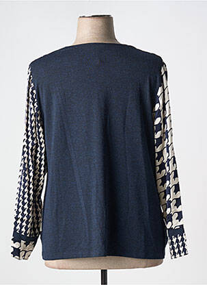 Blouse col rond manches longues bleu MERI & ESCA femme