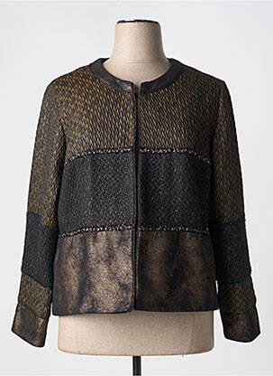 Veste chic col rond noir MERI & ESCA femme