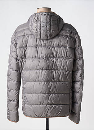Doudoune poches a capuche gris CASUAL SPIRIT femme