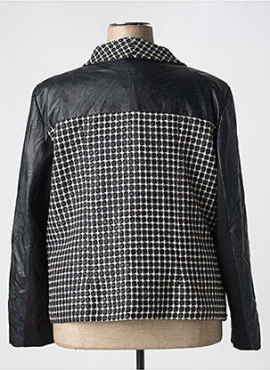 Veste simili cuir fermeture pressionnée noir FRED SABATIER femme