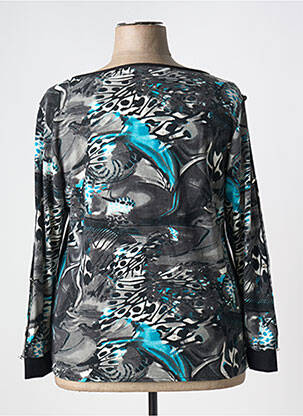 Pull coupe cintrée manches longues gris MARBLE femme