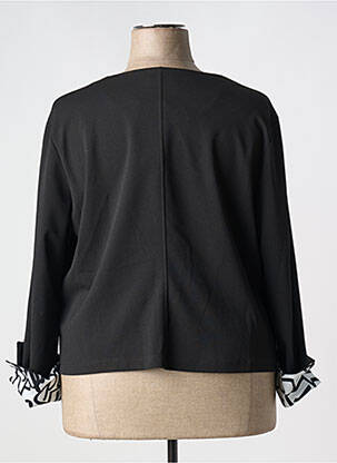 Veste chic tissage crêpe noir PLURIELLES femme