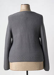 Gilet manches longues gris MARBLE pour femme seconde vue