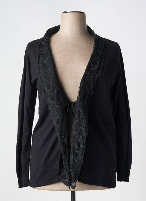Gilet manches longues stretch noir FRED SABATIER femme