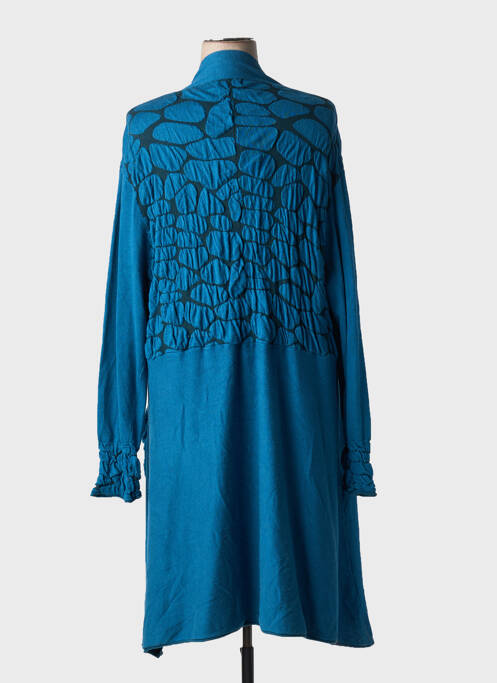 Gilet manches longues bleu BOHÉME pour femme