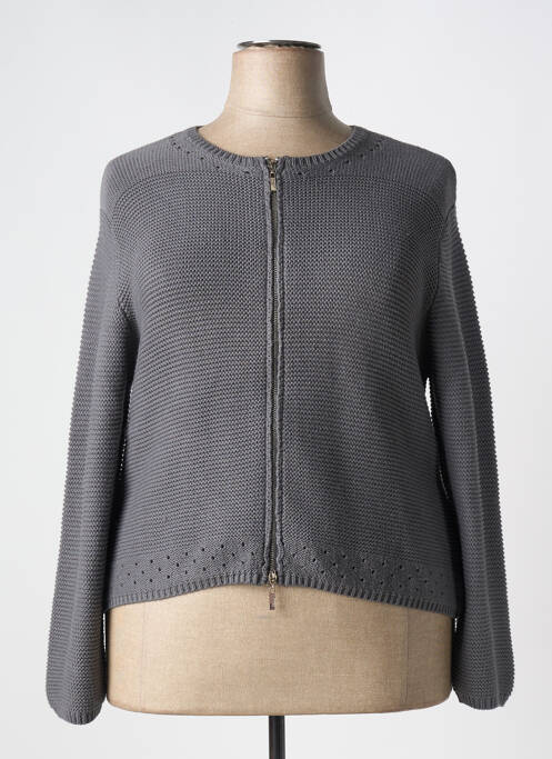 Gilet manches longues gris MARBLE pour femme