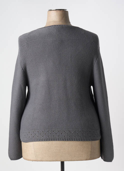 Gilet manches longues gris MARBLE pour femme