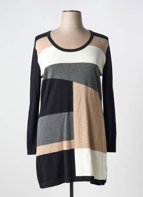 Pull tunique noir MARBLE femme