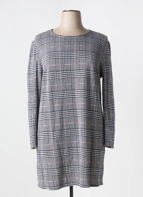 Robe courte gris PLURIELLES pour femme