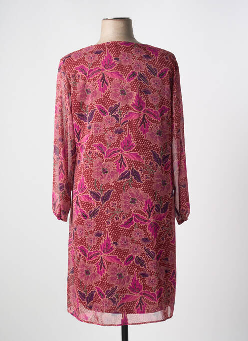 Robe mi-longue rose GRIFFON pour femme